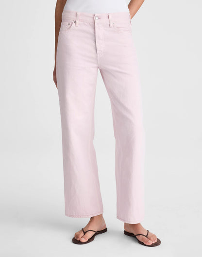 Madewell Low-Slung Baggy Crop Jean Marble Lilac