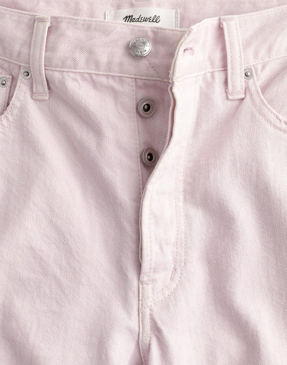Madewell Low-Slung Baggy Crop Jean Marble Lilac