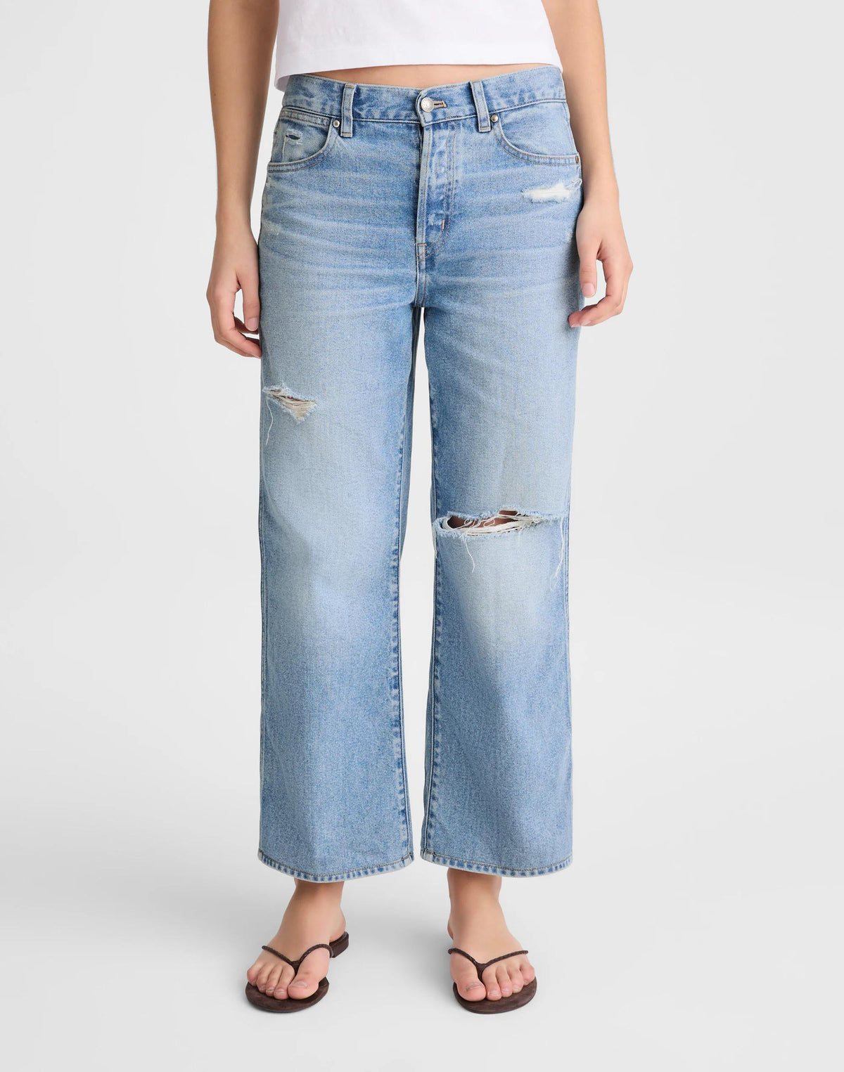 Madewell Low-Slung Baggy Crop Jean Larson Wash