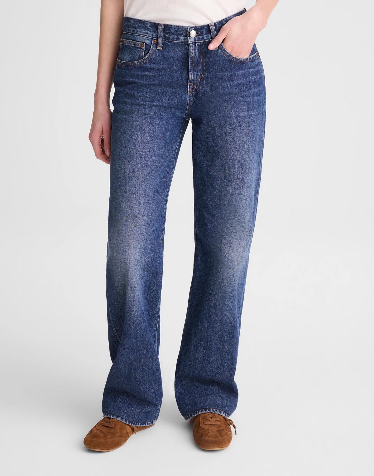 Madewell The Low-Rise Loose Jean Midnight Waters Wash