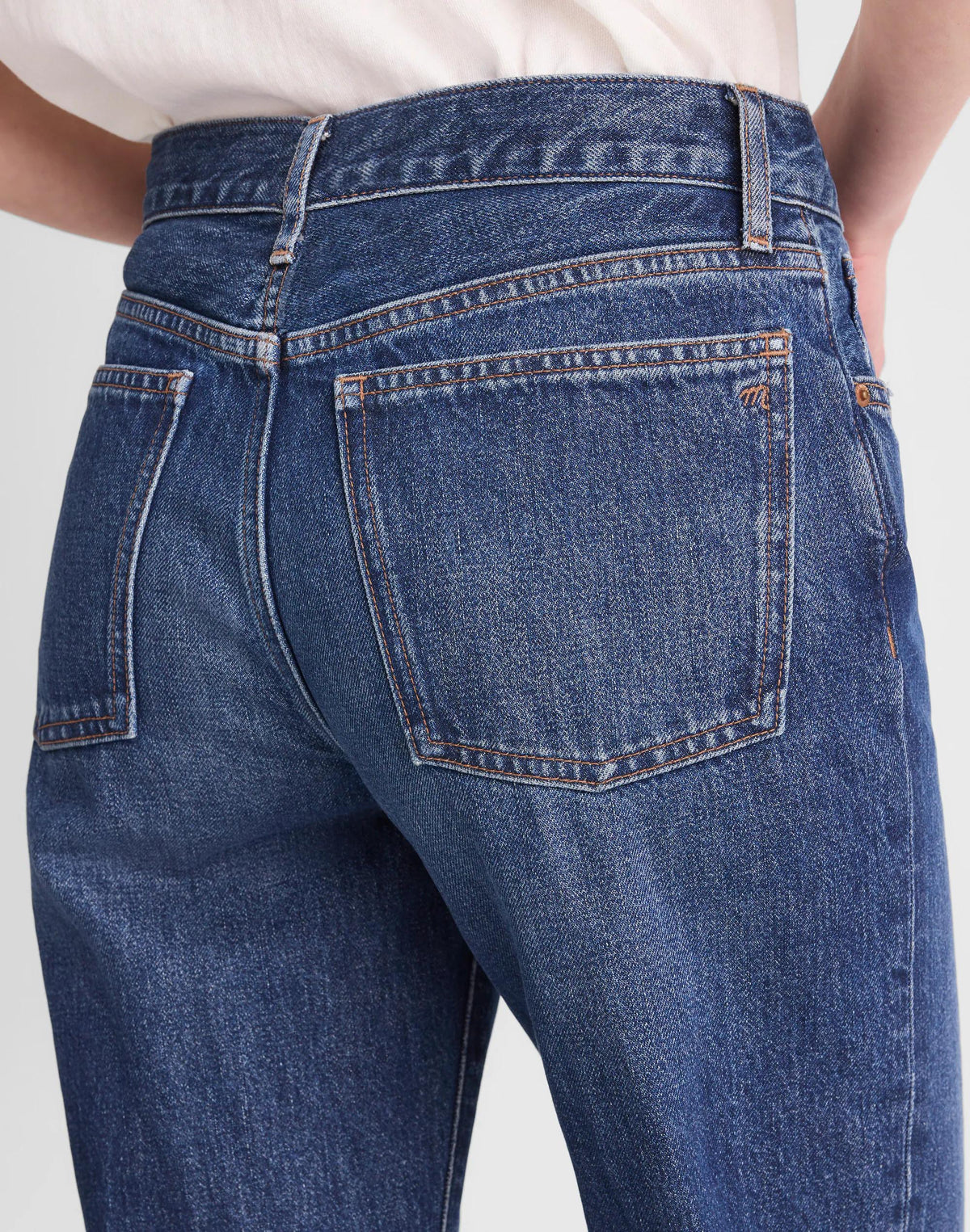 Madewell The Low-Rise Loose Jean Midnight Waters Wash