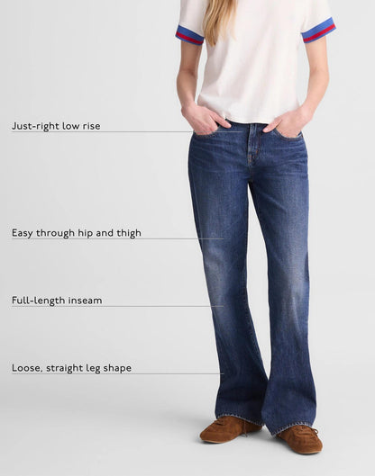 Madewell The Low-Rise Loose Jean Midnight Waters Wash