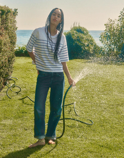 Madewell The Low-Rise Loose Jean Midnight Waters Wash