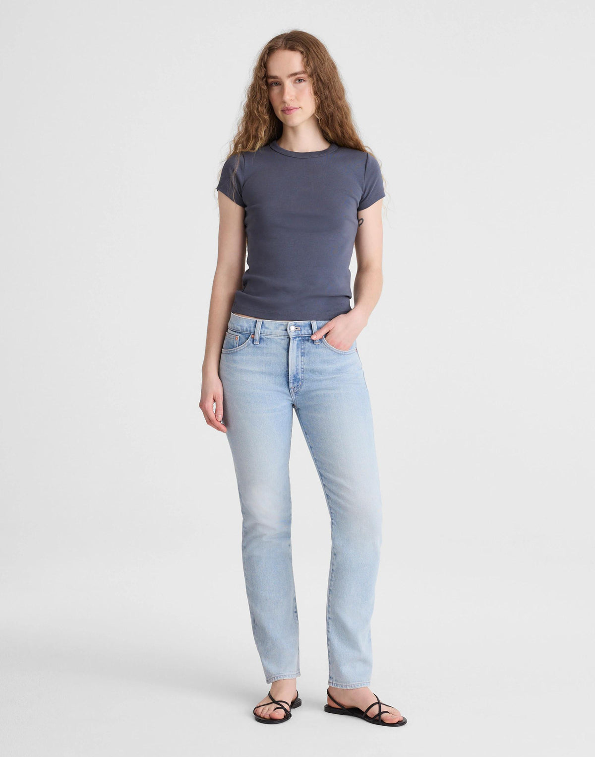 Madewell The Jules Slim-Straight Jean Foster Wash