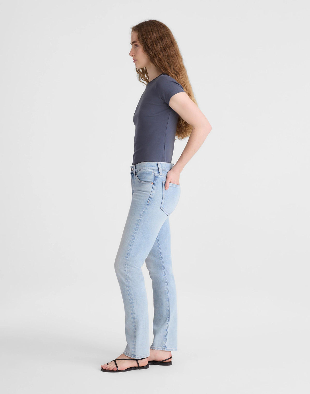 Madewell The Jules Slim-Straight Jean Foster Wash