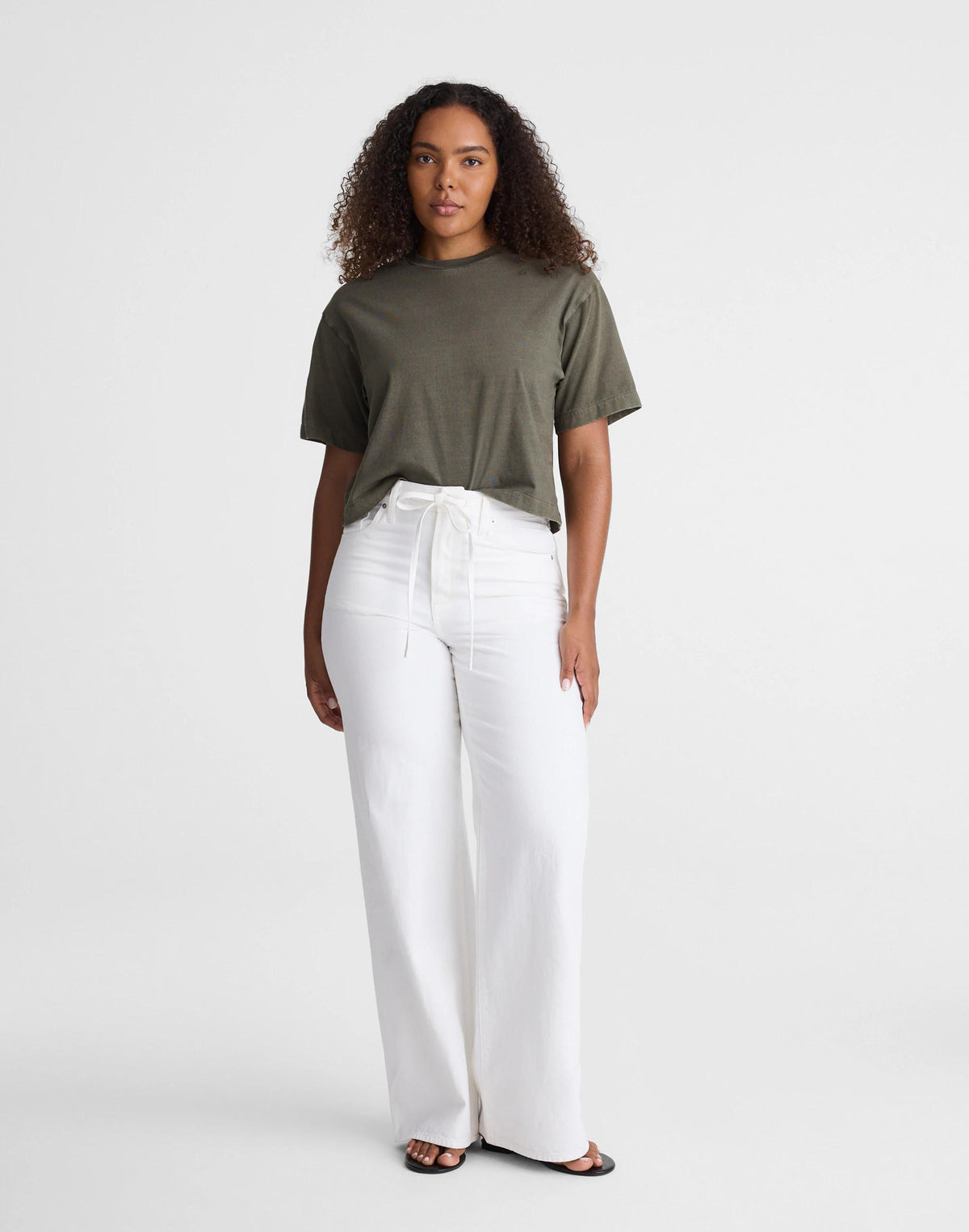 Madewell The Curvy Ultimate Wide-Leg Jean Tile White