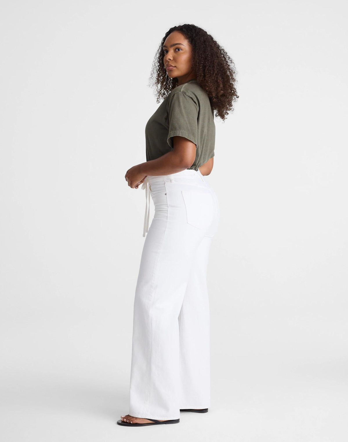 Madewell The Curvy Ultimate Wide-Leg Jean Tile White