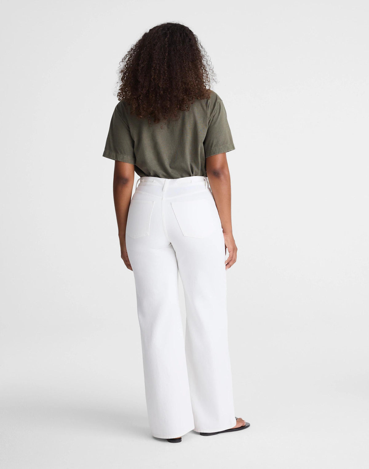 Madewell The Curvy Ultimate Wide-Leg Jean Tile White