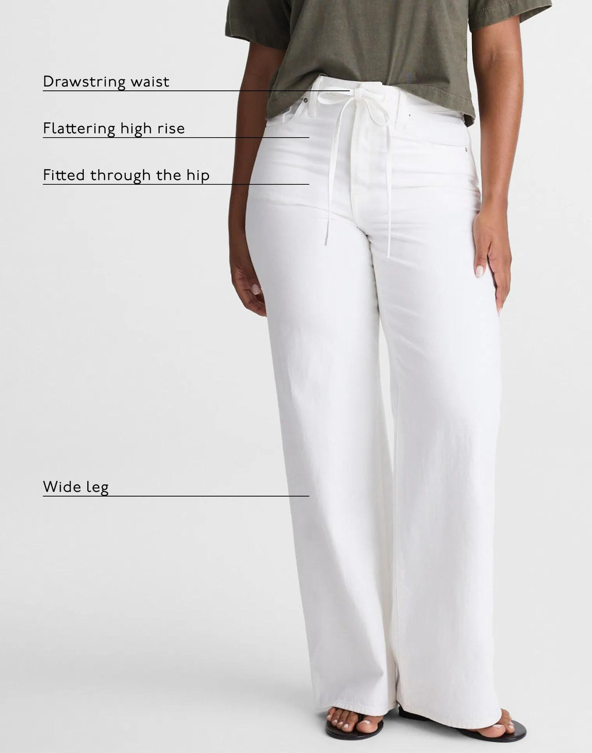 Madewell The Curvy Ultimate Wide-Leg Jean Tile White