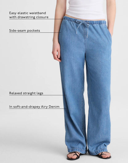 Madewell Pull-On Jeans in Airy Denim Lido Wash