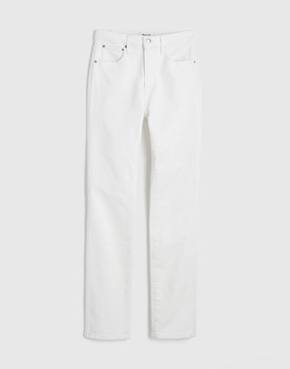 Madewell The Pencil Jean in Super Stretch Denim Tile White