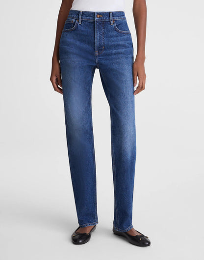 Madewell Circular Longline Straight Jean Storm Cloud Wash
