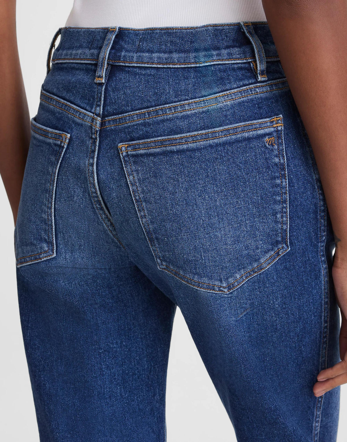 Madewell Circular Longline Straight Jean Storm Cloud Wash