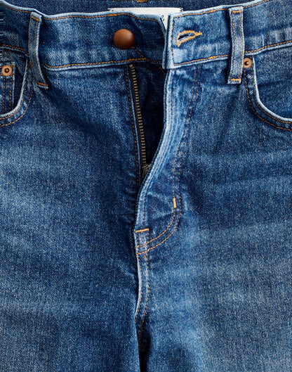 Madewell Circular Longline Straight Jean Storm Cloud Wash