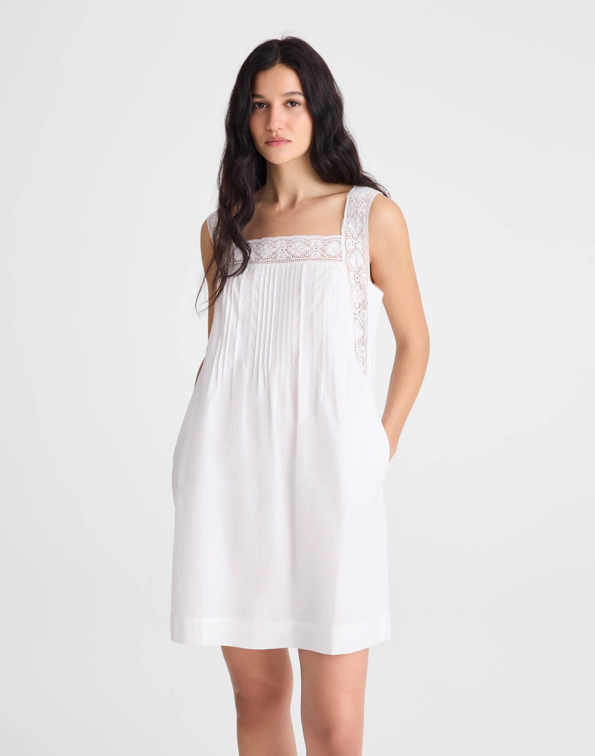 Madewell The Sophie Mini Dress White