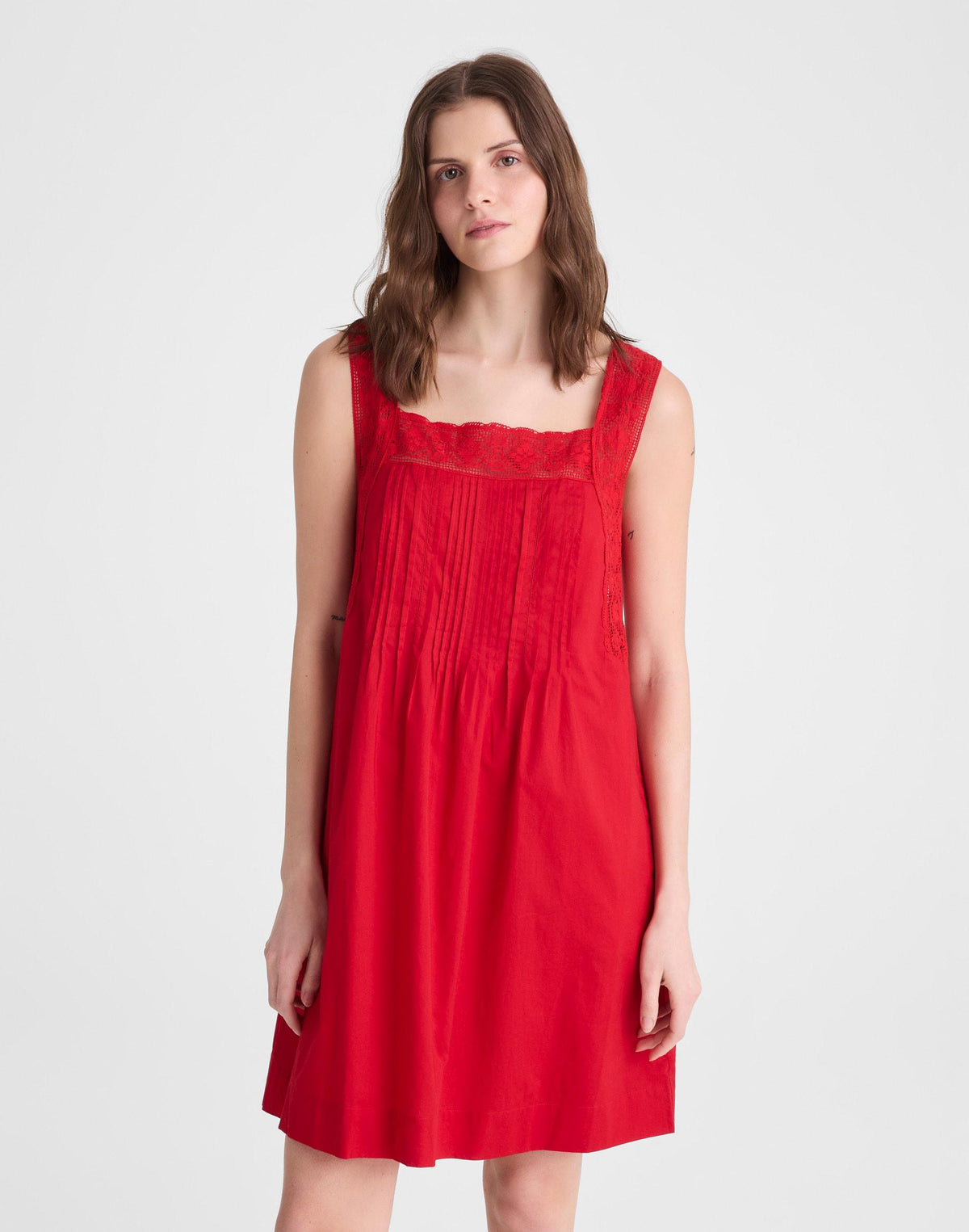 Madewell The Sophie Mini Dress Varsity Red