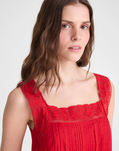 Madewell The Sophie Mini Dress Varsity Red