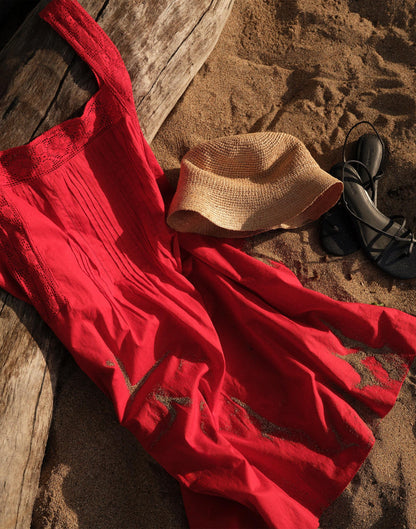 Madewell The Sophie Mini Dress Varsity Red