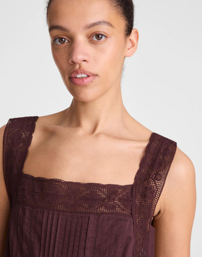 Madewell The Sophie Mini Dress Burnt Cocoa