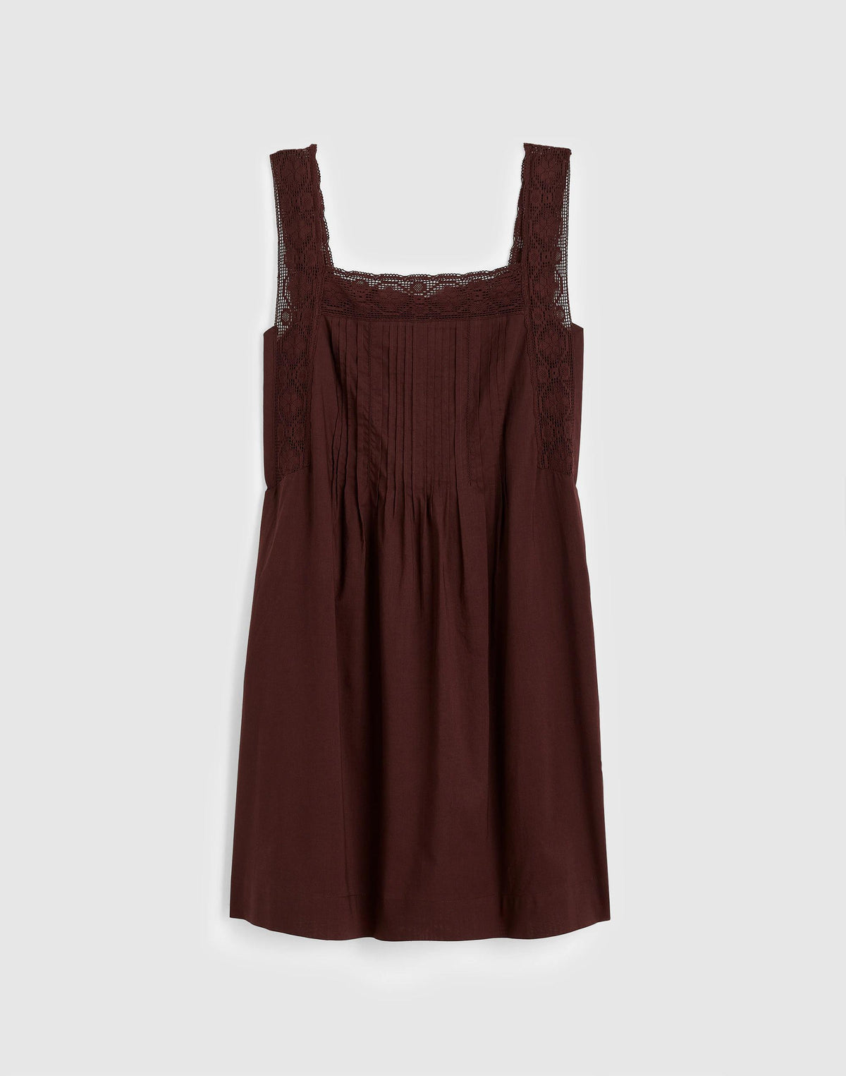 Madewell The Sophie Mini Dress Burnt Cocoa