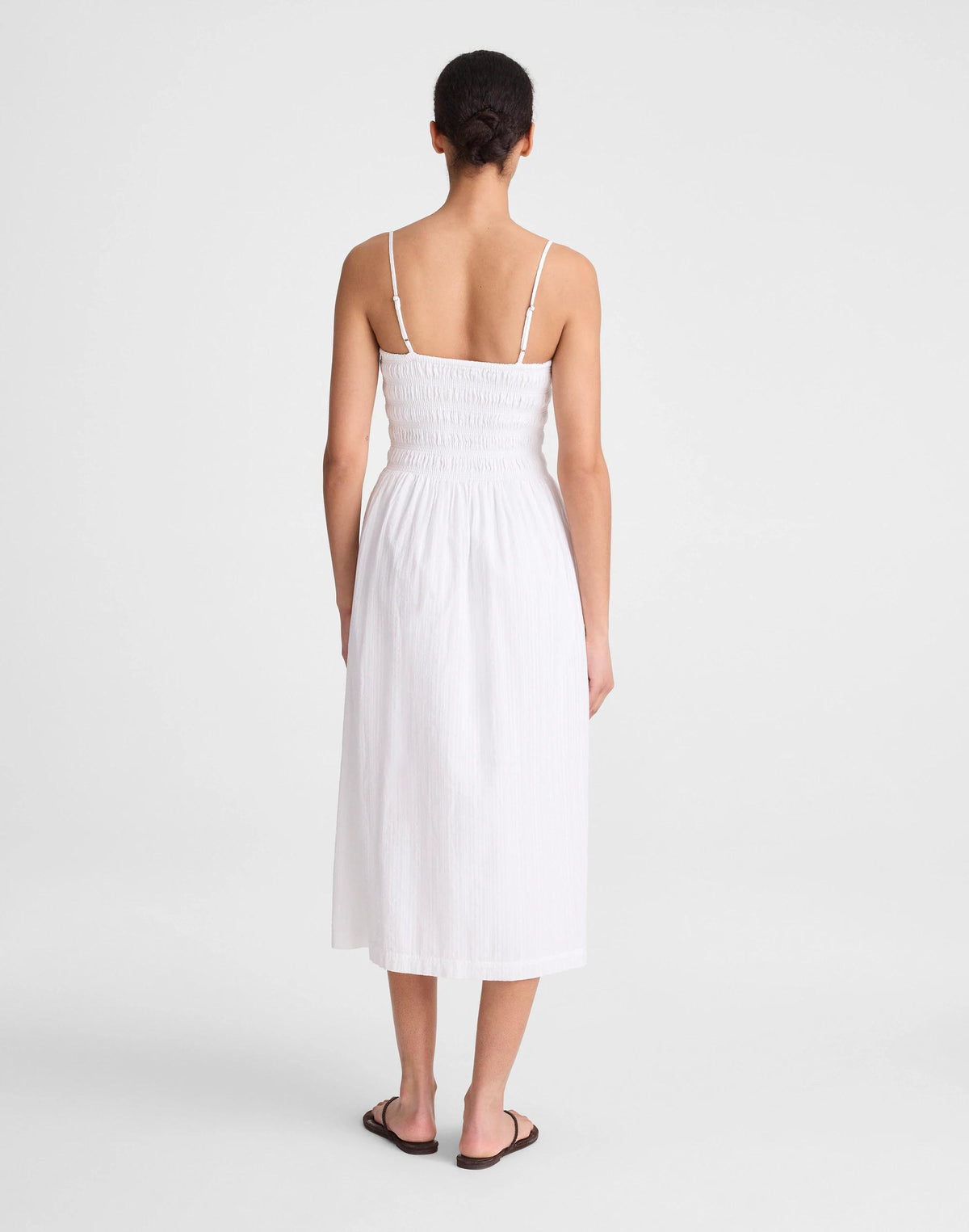 Madewell The Peyton Midi Dress White