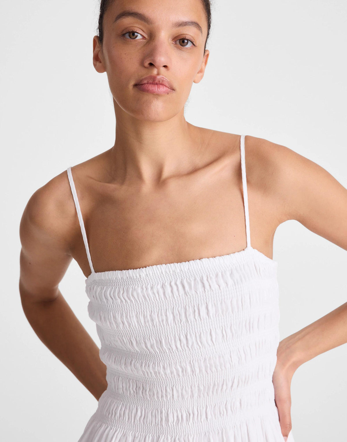 Madewell The Peyton Midi Dress White