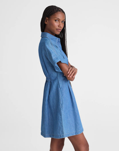 Madewell The Perry Denim Shirtdress Seaside Wash