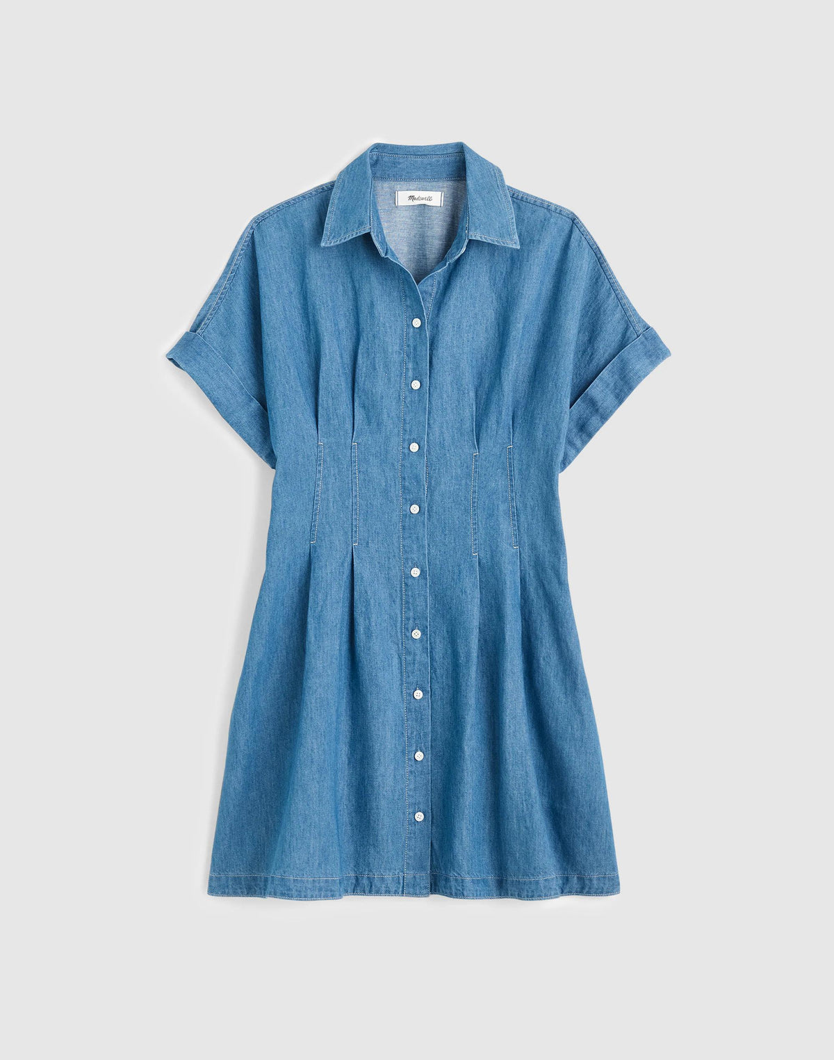 Madewell The Perry Denim Shirtdress Seaside Wash