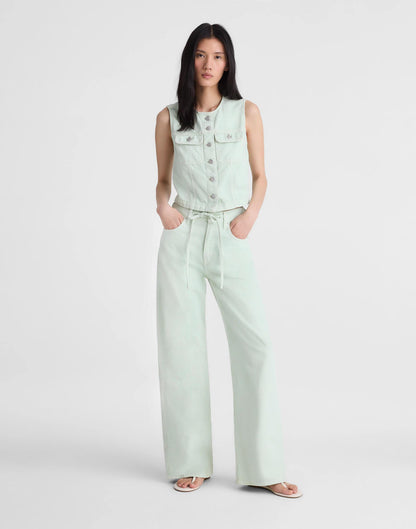 Madewell Madewell x Shopbop Airy Denim Crop Vest Storied Sea