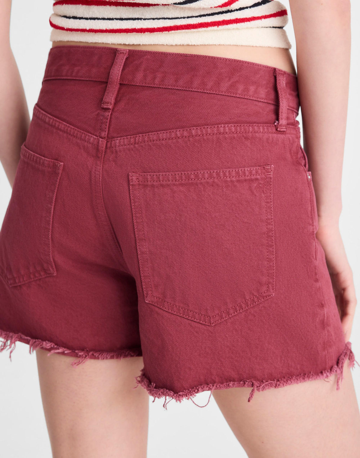 Madewell The Essex Baggy Short Dusty Merlot