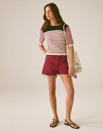 Madewell The Essex Baggy Short Dusty Merlot
