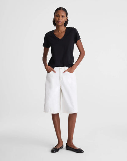 Madewell The V-Waist Bermuda Short Tile White