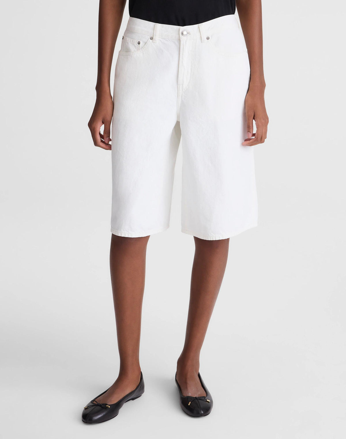 Madewell The V-Waist Bermuda Short Tile White