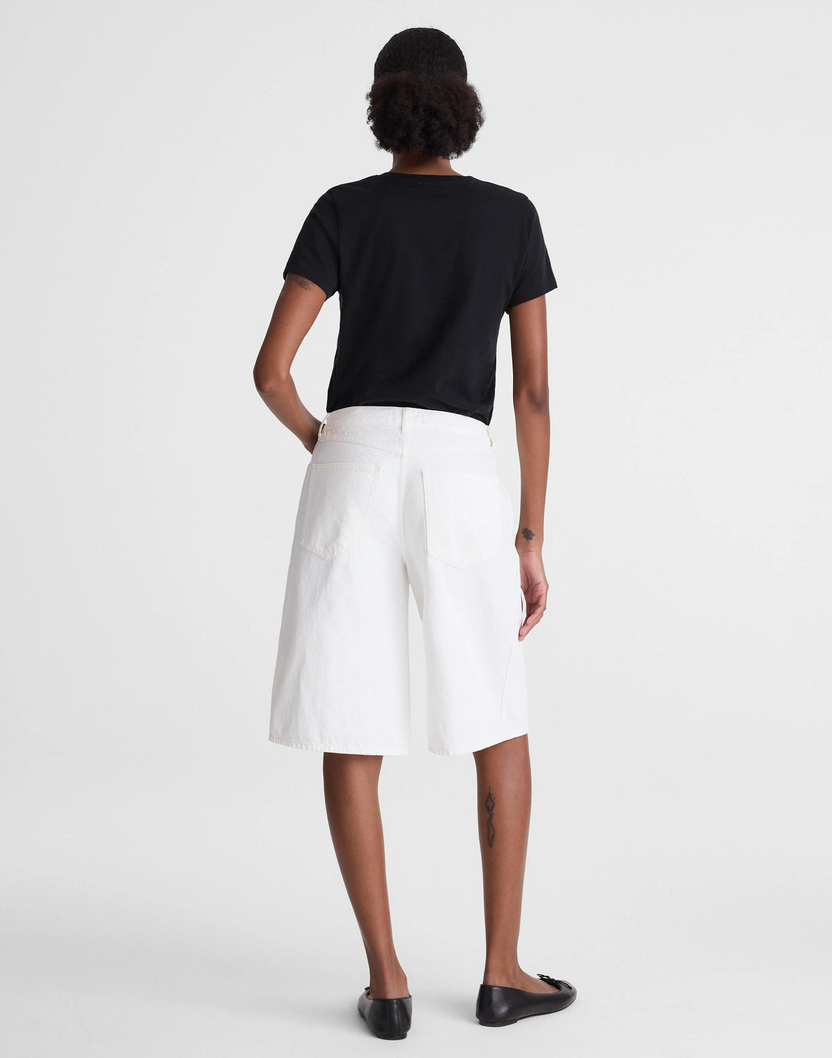 Madewell The V-Waist Bermuda Short Tile White