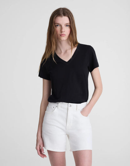 Madewell The Perfect Vintage Mid-Length Jean Short Tile White