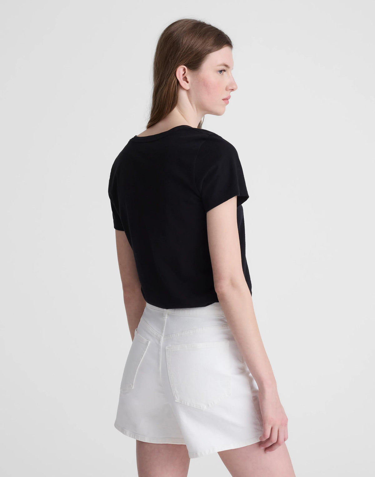 Madewell The Perfect Vintage Mid-Length Jean Short Tile White