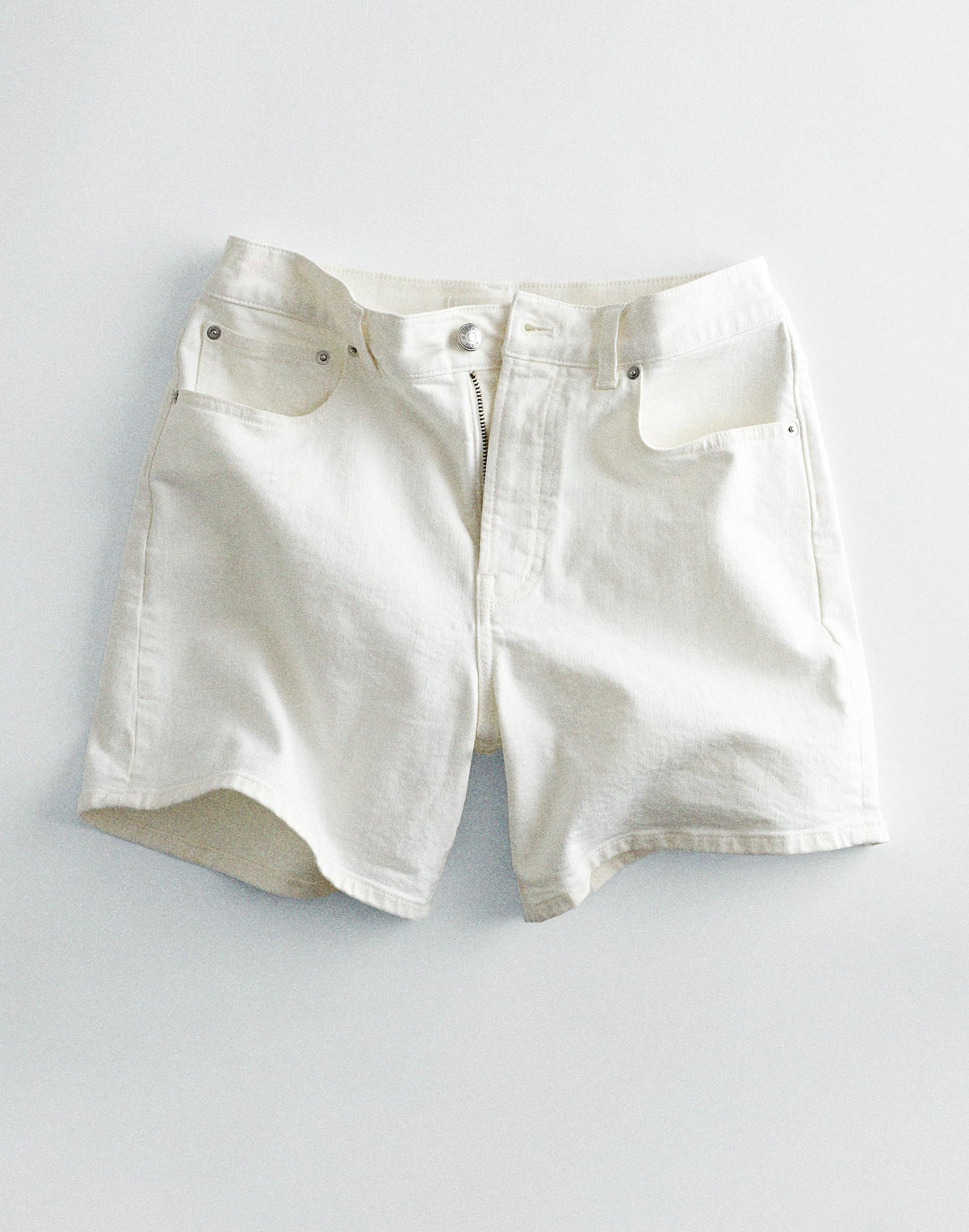 Madewell The Perfect Vintage Mid-Length Jean Short Tile White