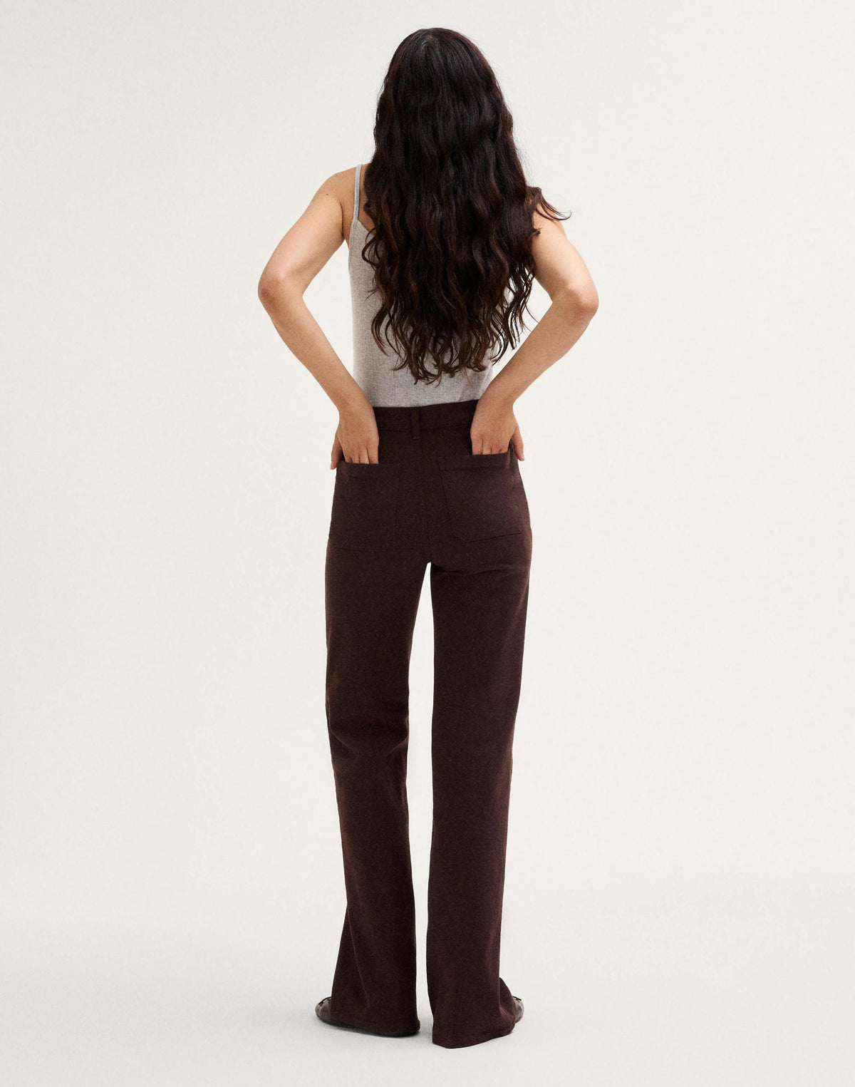Madewell The Emmy Wide-Leg Pant Dark Carob