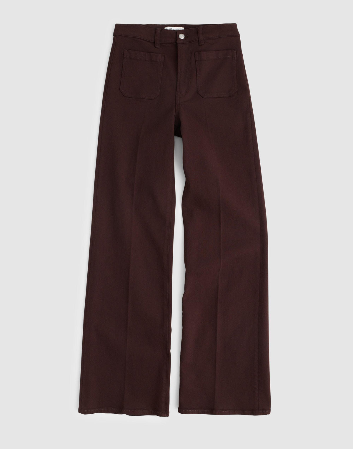 Madewell The Emmy Wide-Leg Pant Dark Carob
