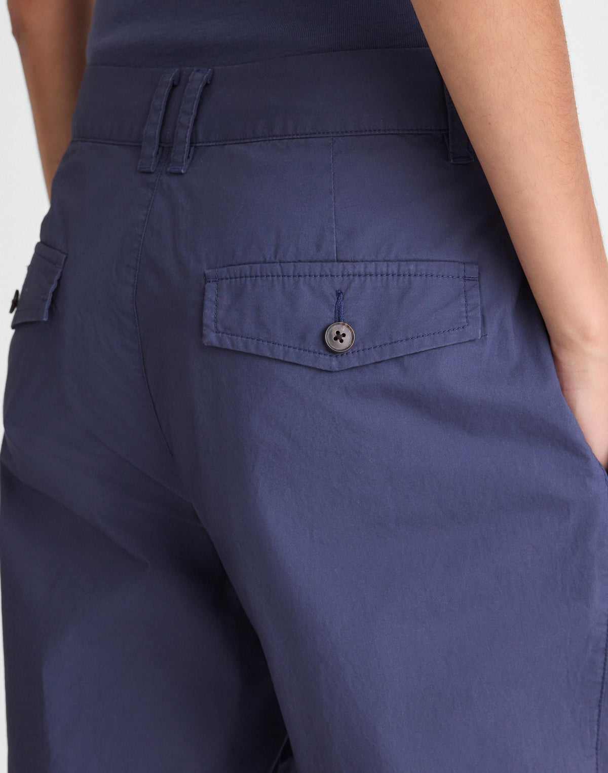Madewell The Everyday Trouser in Poplin Petrol Navy