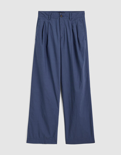 Madewell The Everyday Trouser in Poplin Petrol Navy