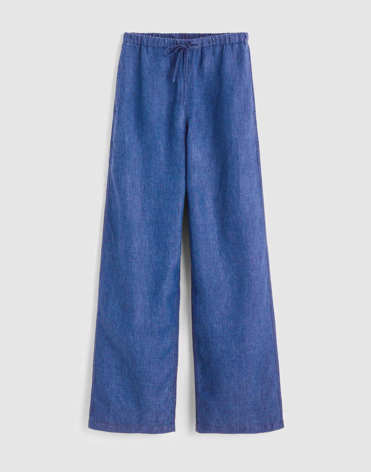 Madewell Pull-On Pants in 100% Linen Indigo Chambray