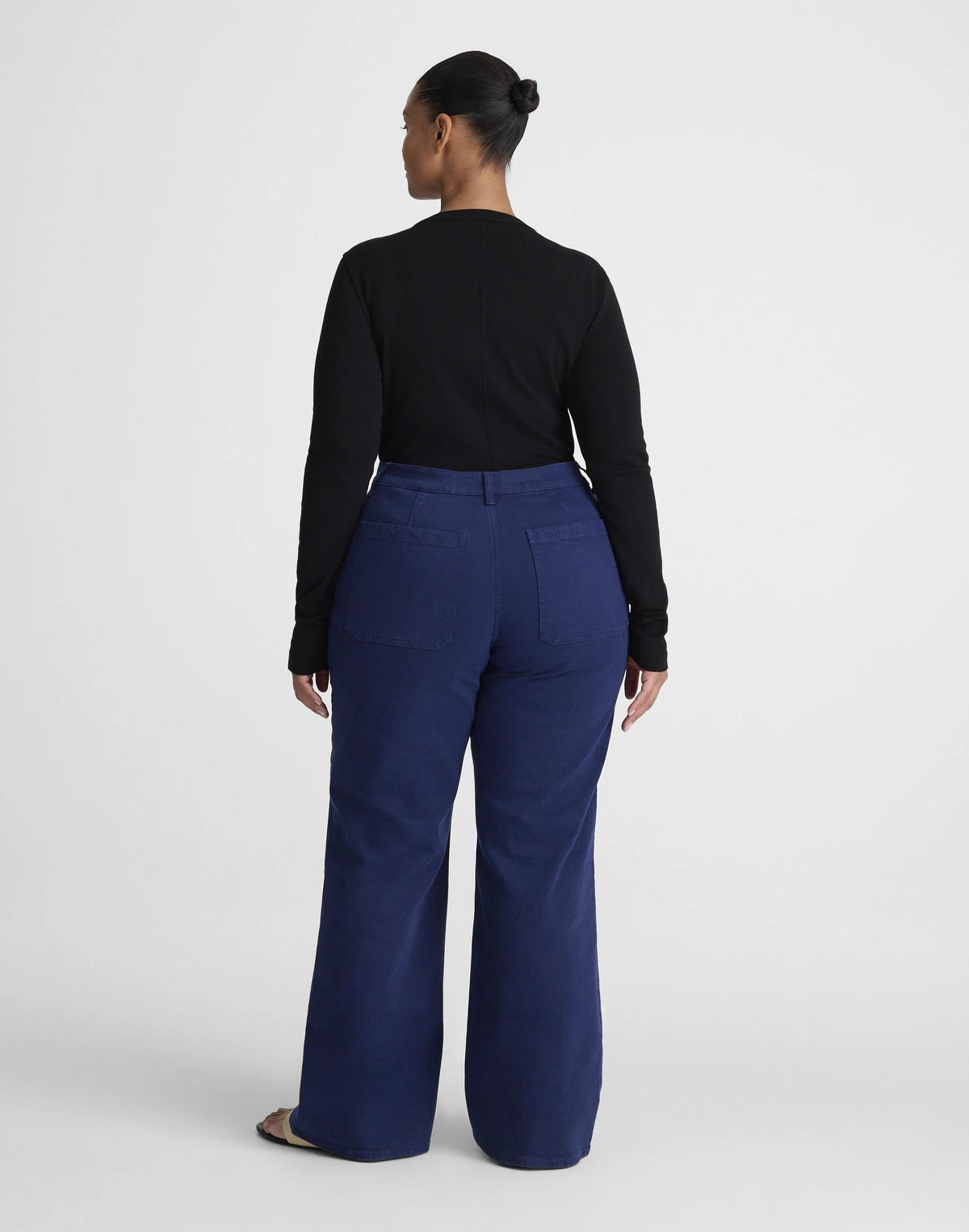 Madewell The Plus Emmy Wide-Leg Pant Classic Indigo