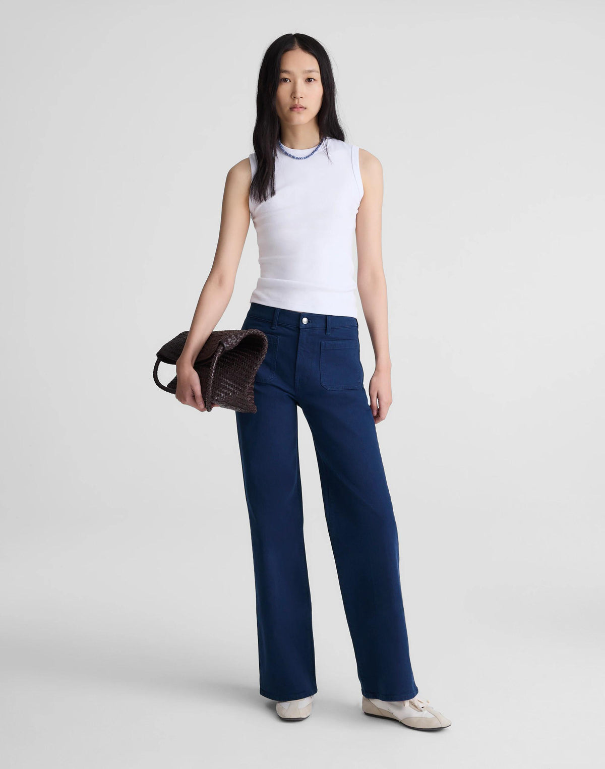 Madewell The Emmy Wide-Leg Pant Classic Indigo