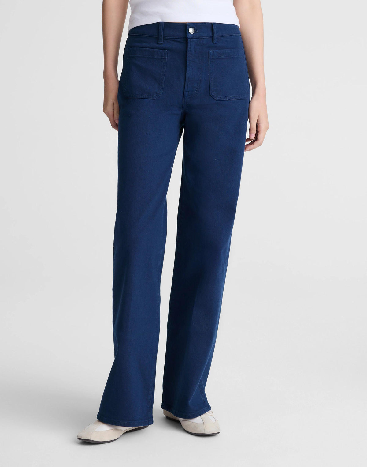 Madewell The Emmy Wide-Leg Pant Classic Indigo