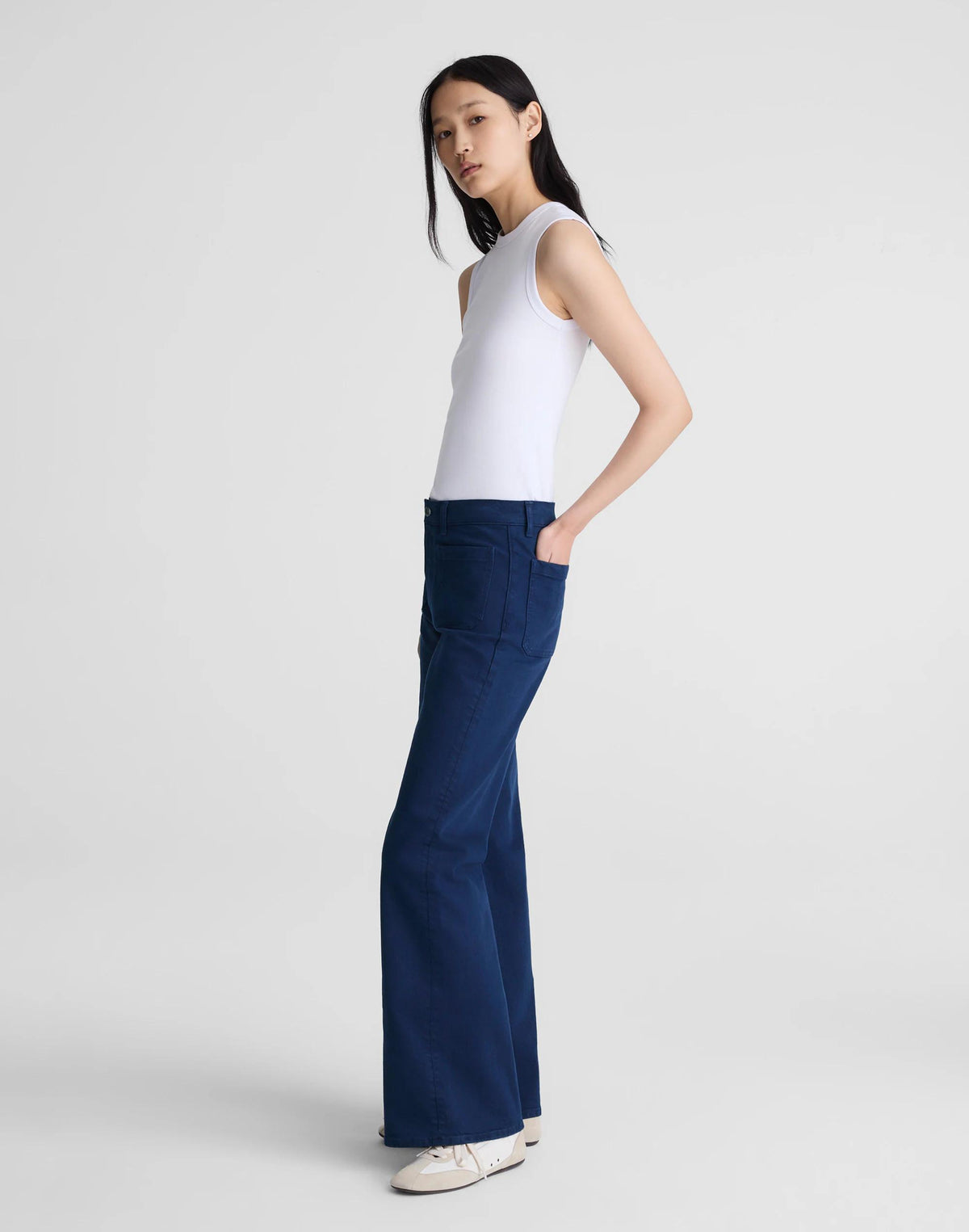 Madewell The Emmy Wide-Leg Pant Classic Indigo
