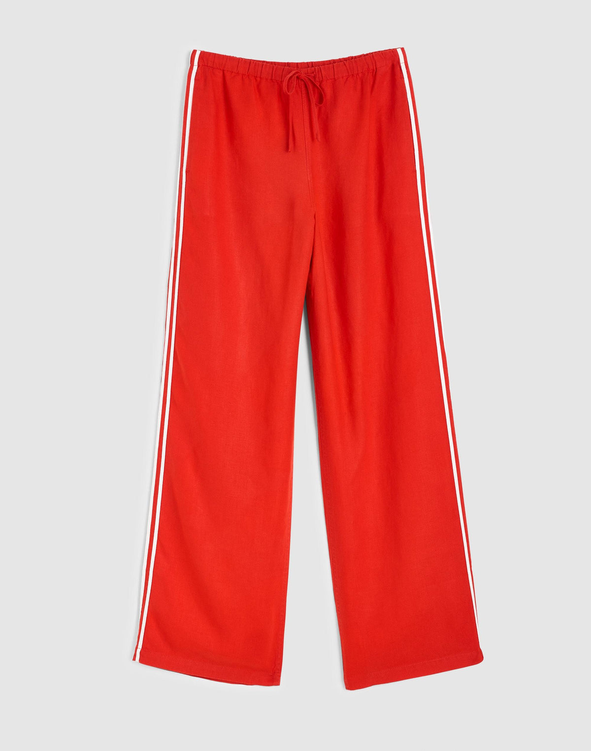 Madewell Pull-On Pants in 100% Linen Wild Poppy