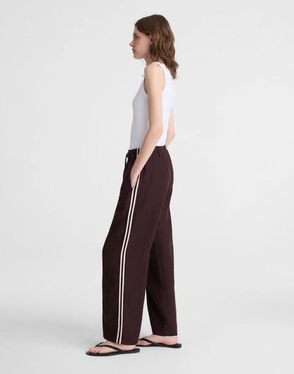 Madewell Pull-On Pants in 100% Linen Cocoa