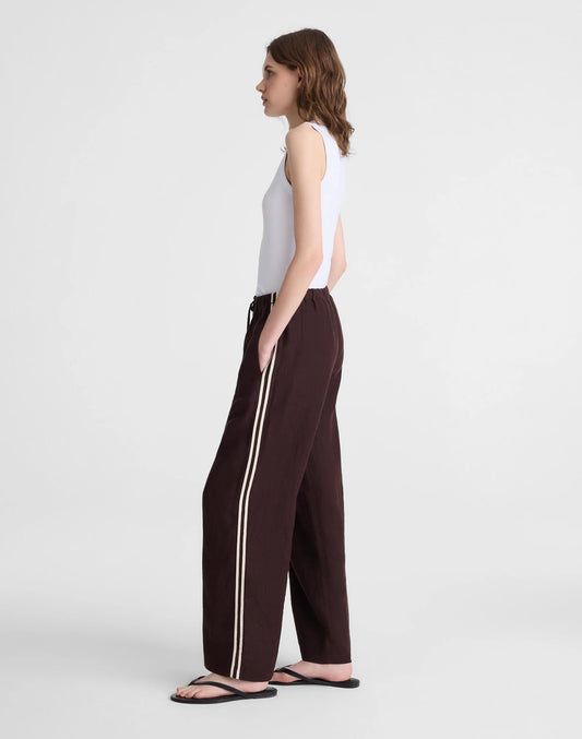 Madewell Pull-On Pants in 100% Linen Cocoa