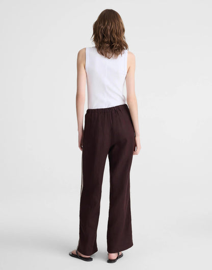 Madewell Pull-On Pants in 100% Linen Cocoa